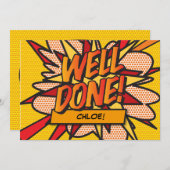 GEWELDIGE Naam Fun Retro Strip Pop Art Kaart (Voorkant / Achterkant)