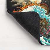 Geweldige nachtelijke Japanse draak Muismat (Hoek)