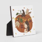 Geweldige najaar: Bunny & Pumpkin Fotoplaat (Voorkant)