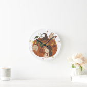 Geweldige najaar: Bunny & Pumpkin Ronde Klok (Huis)