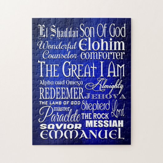 Geweldige namen van God Legpuzzel (Verticaal)