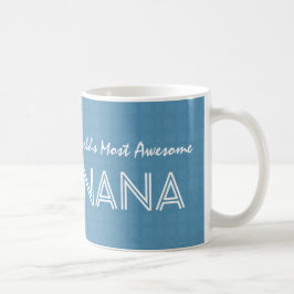 Geweldige NANA Pastel Blue Pink Star en naam A07Z Koffiemok