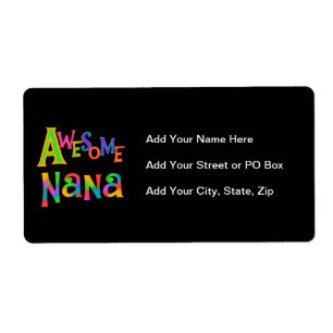 Geweldige Nana T-shirts en geschenken Etiket