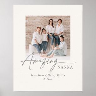 Geweldige Nanna Gepersonaliseerde Foto Aangepaste  Poster