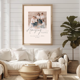 Geweldige Nanna Gepersonaliseerde Foto Aangepaste  Poster