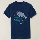 Geweldige Narwhal Unicorns van het Zee T-shirt (Design voorkant)