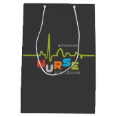 Geweldige nationale week van verpleegkundigen medium cadeauzakje (Achterkant)