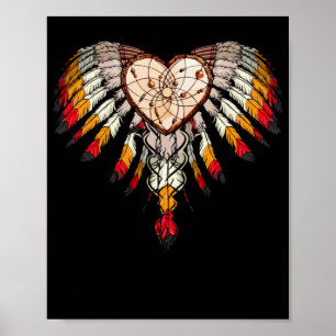 Geweldige Native American Heart Poster