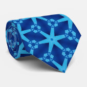 Geweldige Navy Blue Eerste Huwelijksjubileum Voor  Stropdas (Opgerold)