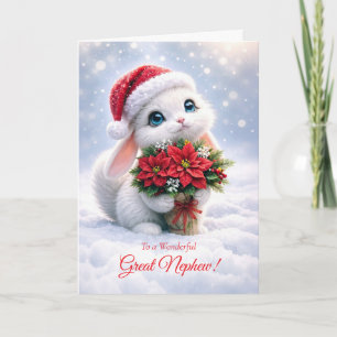Geweldige Neef Cute Prettige Feestdagen Kerstmis Kaart