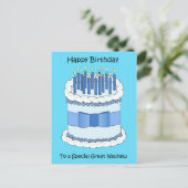 Geweldige neef Happy Birthday Briefkaart (Staand voorkant)