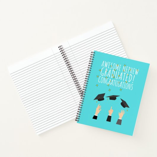 Geweldige neefje afgestudeerd gefeliciteerd notitieboek (Binnen)
