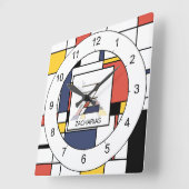 Geweldige neoplasticisme Kunstmonogram. Letter Z Vierkante Klok (Hoek)