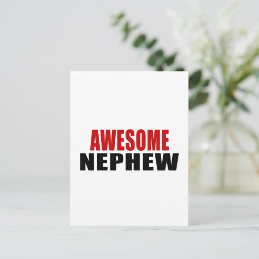 GEWELDIGE NEPHEW BRIEFKAART (Staand voorkant)