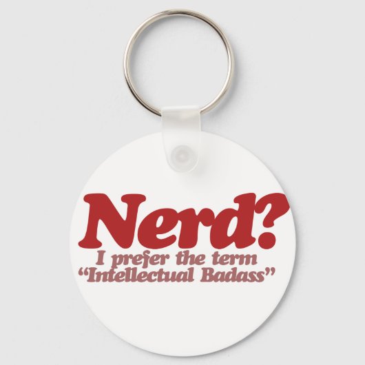 Geweldige Nerd Humor Sleutelhanger (Voorkant)