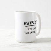 Geweldige net als dochter koffiemok (Voorkant rechts)