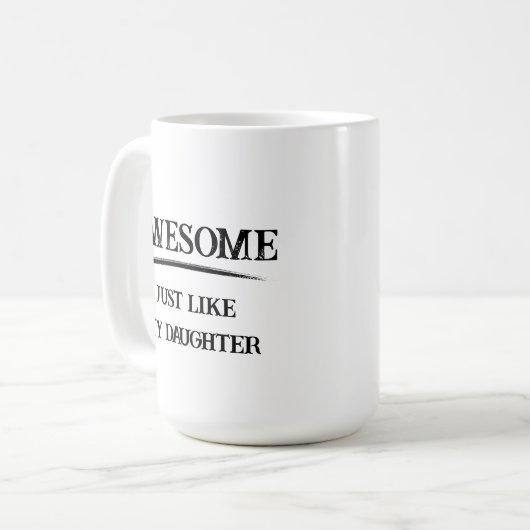 Geweldige net als dochter koffiemok (Voorkant links)