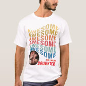 Geweldige net als mijn pasgeboren Baby papa mama T-shirt (Voorkant)