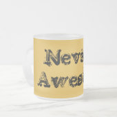 Geweldige Nevada Frosted Glass Mok (Voorkant links)