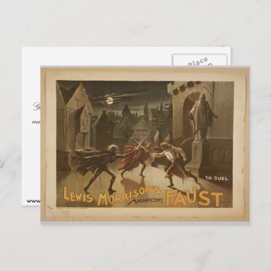 Geweldige nieuwe Faust Briefkaart (Voorkant / Achterkant)