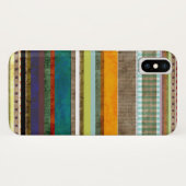 Geweldige nieuwe iPhone X Grungy striped art Case-Mate iPhone Case (Achterkant (horizontaal))
