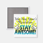 Geweldige nieuwjaarsresolutie magneet (Voorkant / Achterkant)