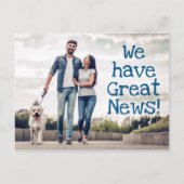 Geweldige nieuwsfoto briefkaart (Voorkant)