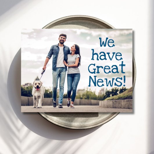 Geweldige nieuwsfoto briefkaart