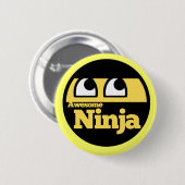 Geweldige Ninja Ronde Button 5,7 Cm (Voorkant /achterkant)