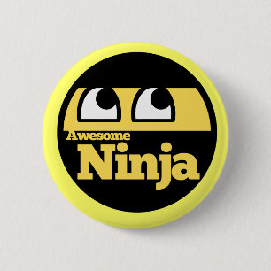Geweldige Ninja Ronde Button 5,7 Cm