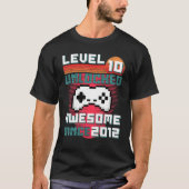 Geweldige niveau 10 van 2012 ontgrendeld videogame t-shirt (Voorkant)