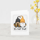 Geweldige Novelty Gnome Halloween Funny's Herfst j Kaart (Gele Bloem)