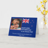 Geweldige NZ KIWI Pap Fathers Day Kaart (Gele Bloem)