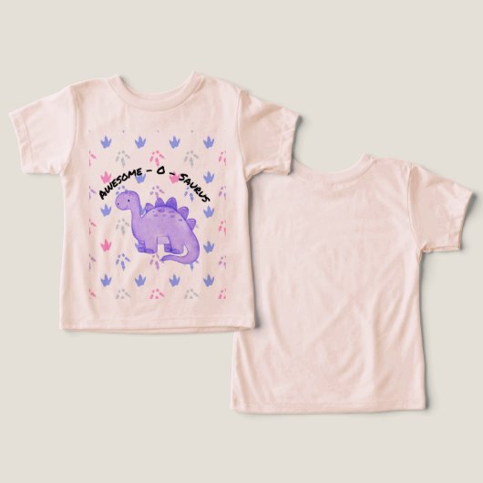 Geweldige-o-saurus (Ontwerp Voorkant & Achterkant)