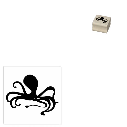 Geweldige octopus rubberstempel (Gestempeld)
