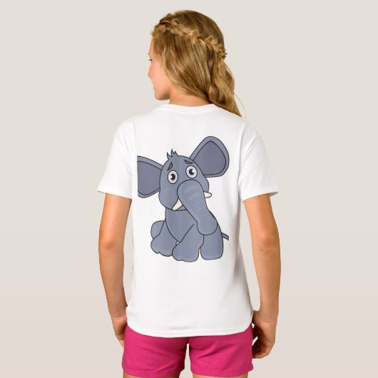 geweldige olifant t-shirt (Achterkant volledig)