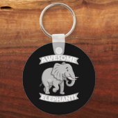 Geweldige olifanten dierentuin circus olifant cons sleutelhanger (Voorkant)