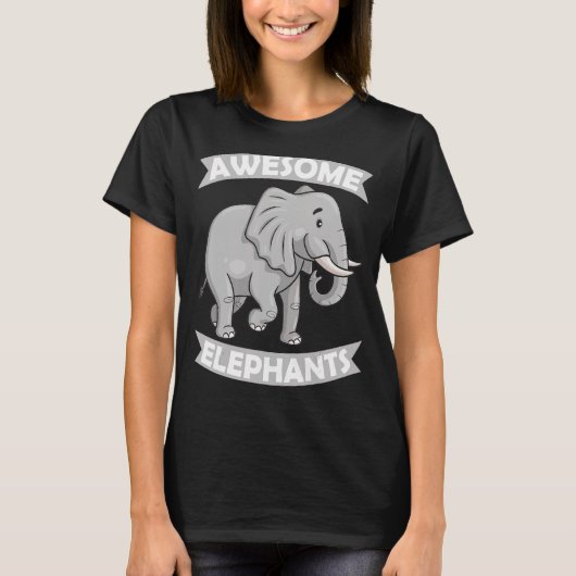 Geweldige olifanten Zoo Circus Elephant conservati T-shirt (Voorkant)