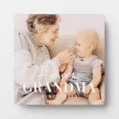 Geweldige oma sinds 20XX Eenvoudige Elegante Foto Fotoplaat (Voorkant)