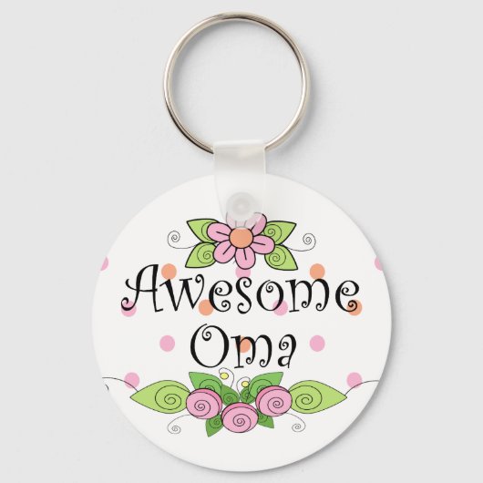 Geweldige Oma T-Shirt Sleutelhanger (Voorkant)