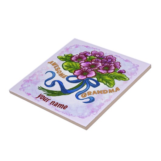 Geweldige oma tegeltje (Zijkant)