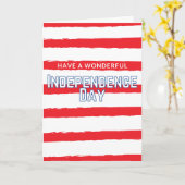 Geweldige Onafhankelijkheidsdagskaart Kaart (Gele Bloem)
