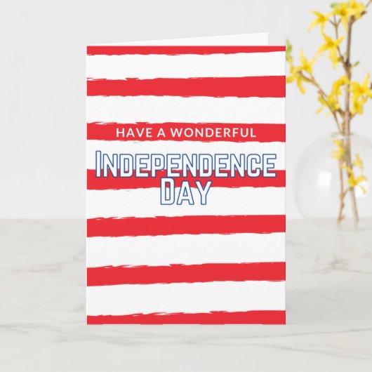 Geweldige Onafhankelijkheidsdagskaart Kaart (Gele Bloem)