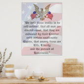 Geweldige onafhankelijkheidsverklaring Patriottisc Poster (Keuken)