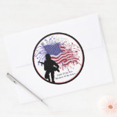 Geweldige ondersteuning Onze troepen Sticker Tweed (Envelop)