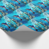 Geweldige onderwaterwereld cadeaupapier (Hoek)