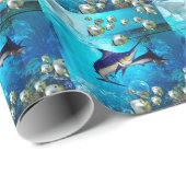 Geweldige onderwaterwereld cadeaupapier (Rol Hoek)