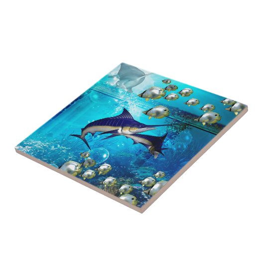 Geweldige onderwaterwereld tegeltje (Zijkant)