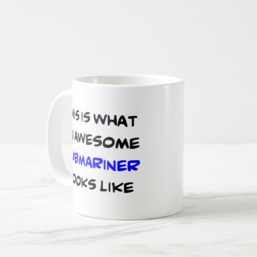 geweldige onderzeeër koffiemok (Voorkant links)