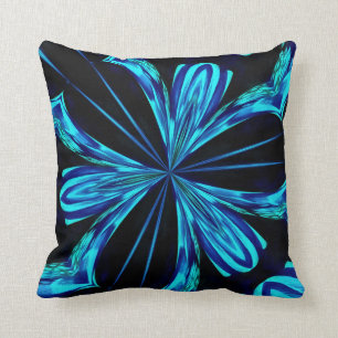 Geweldige ontwerp met zwart en blauw komeet kussen